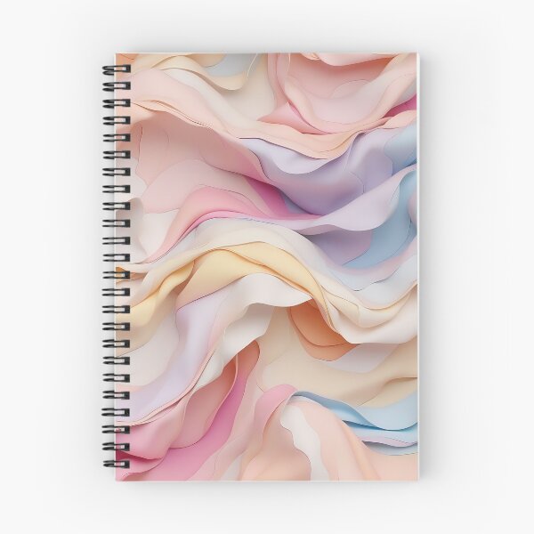 Item preview, Soft Pastel Waves Abstract Elegance for Cozy Interiors designed and sold by ArtComixHaven.