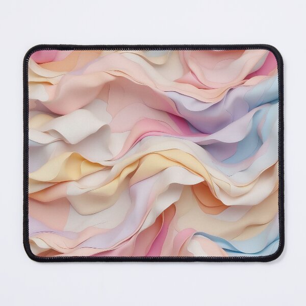 Item preview, Soft Pastel Waves Abstract Elegance for Cozy Interiors designed and sold by ArtComixHaven.