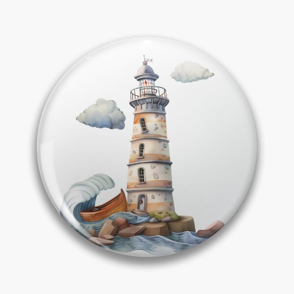 Item preview, Cute watercolor lighthouse designed and sold by 1enchik.