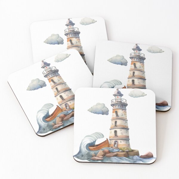 Item preview, Cute watercolor lighthouse designed and sold by 1enchik.