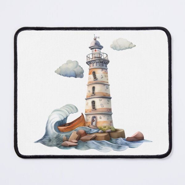 Item preview, Cute watercolor lighthouse designed and sold by 1enchik.