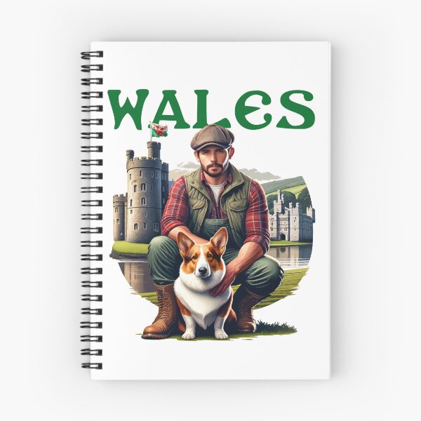 Item preview, Welsh man with Pembroke Corgi designed and sold by NPStudio.