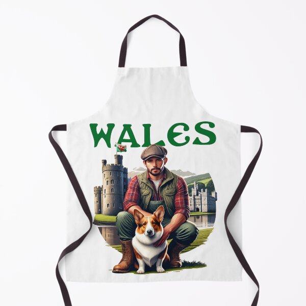 Item preview, Welsh man with Pembroke Corgi designed and sold by NPStudio.