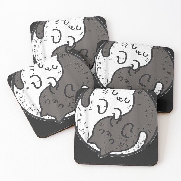 Item preview, Yoga Cat Yin Yang Position Yoga Workout Gift  designed and sold by ywdphhduf.