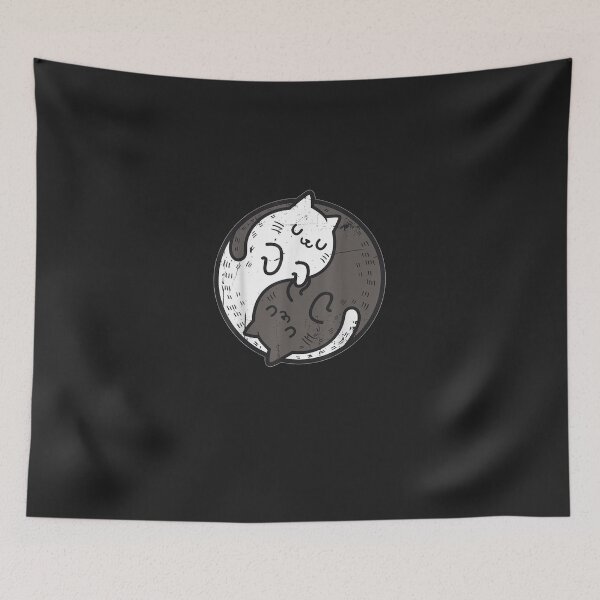 Item preview, Yoga Cat Yin Yang Position Yoga Workout Gift  designed and sold by ywdphhduf.