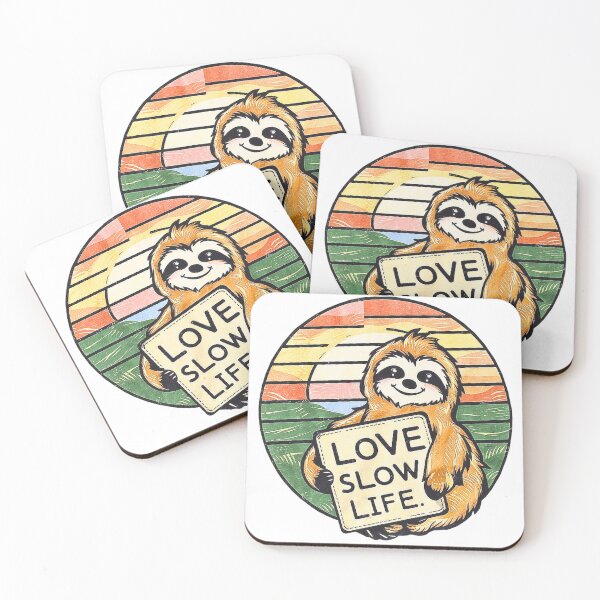 Item preview, sloth love slow life designed and sold by jinmommyonline.