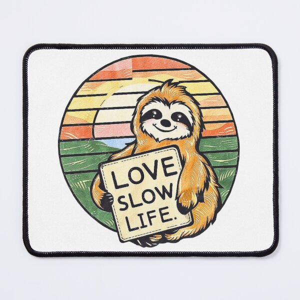 Item preview, sloth love slow life designed and sold by jinmommyonline.