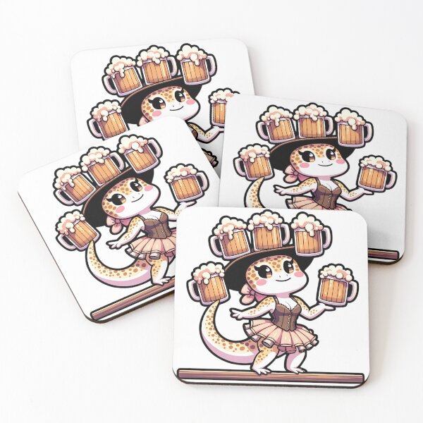 Item preview, Hoppy Hour: Celebrate With Our Gecko Friend! designed and sold by jgvisualarts.