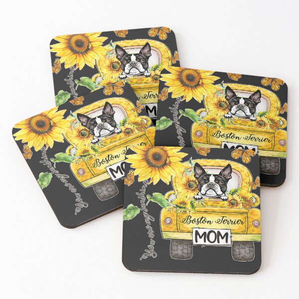 Artikelvorschau, Du bist Sunshine Sunflower Boston Errier Dog Mom entworfen und verkauft von ywdphhduf.