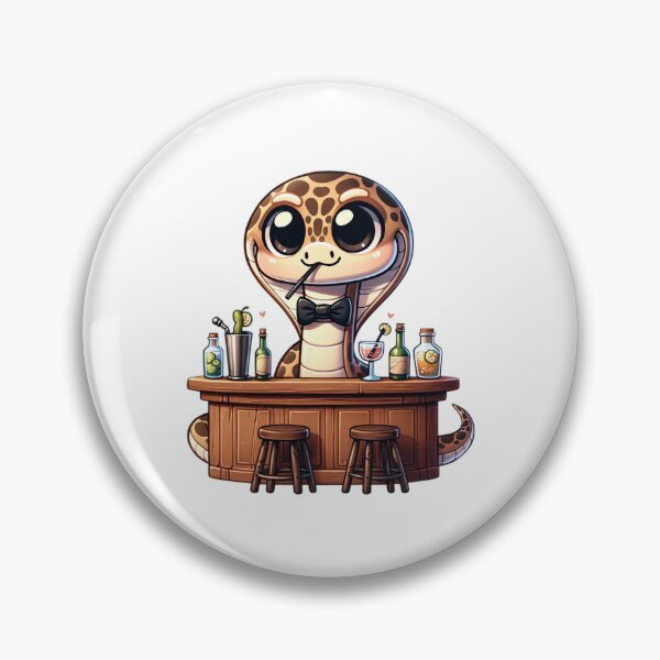Item preview, Happy Hour with the Coolest Cobra Bartender! designed and sold by jgvisualarts.