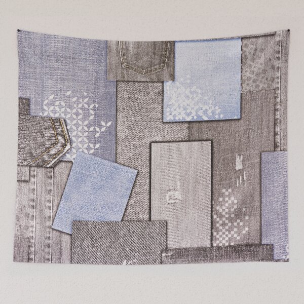 Item preview, Background of pieces of denim designed and sold by Ryzhov.