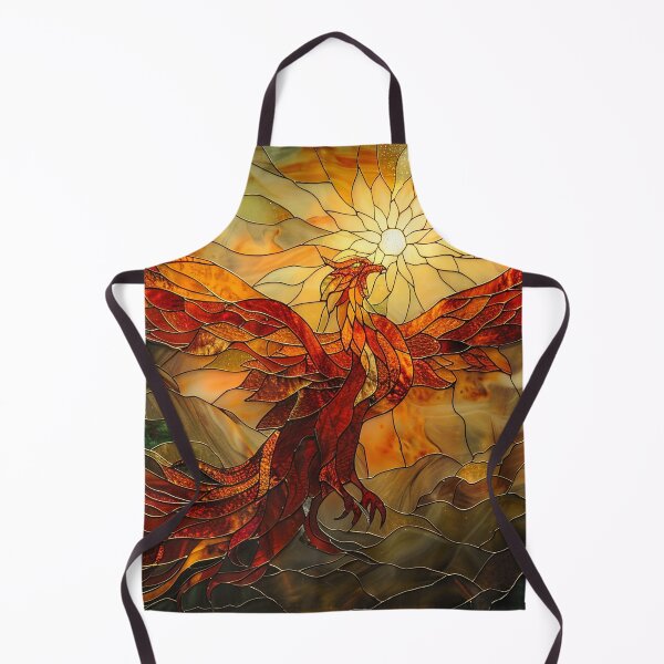 Item preview, Glorious Phoenix Staine Glass designed and sold by OccultDreams.