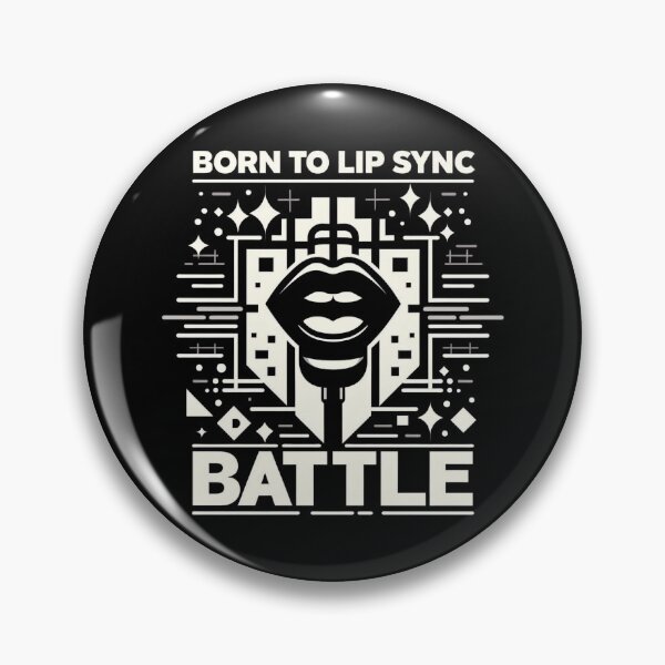 Item preview, Born to lip sync battle in the style of minimalist geometric shapes designed and sold by Pawel Oska.