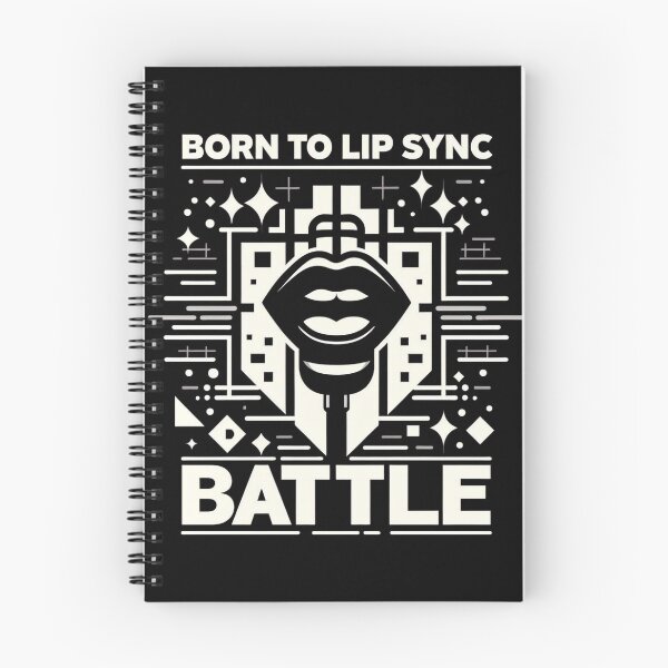 Item preview, Born to lip sync battle in the style of minimalist geometric shapes designed and sold by Pawel Oska.