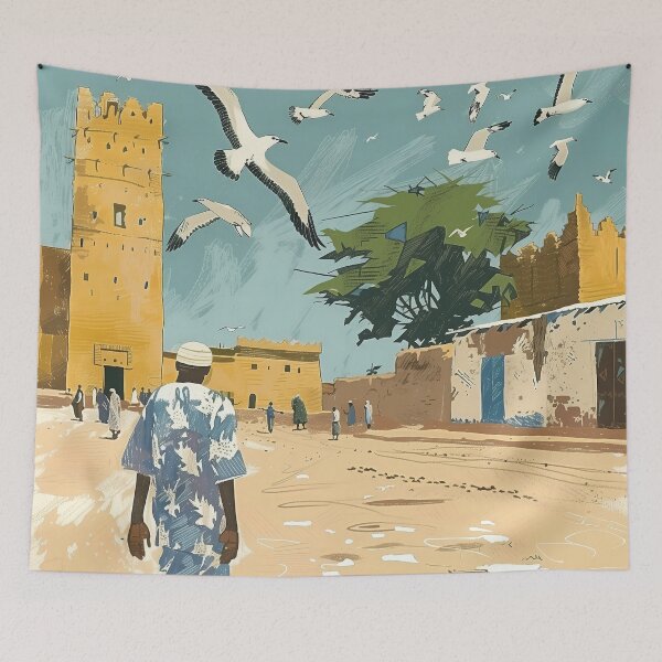 Item preview, Chad Africa Digital Illustration designed and sold by ComicsFactory.