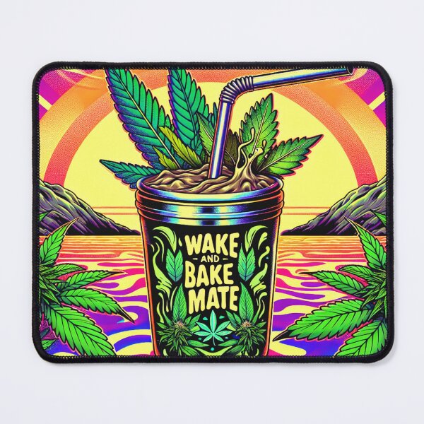Item preview, Wake and Bake Mate Yerba Coffee Cannabis Design designed and sold by HippieFarms11.