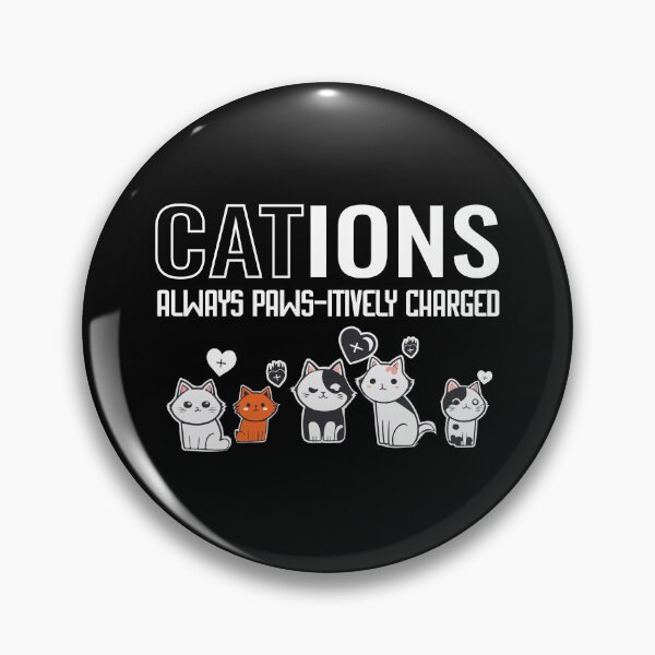 Item preview, biology humor | science funny cat | positive charge | geeky | Cation designed and sold by themichetti.