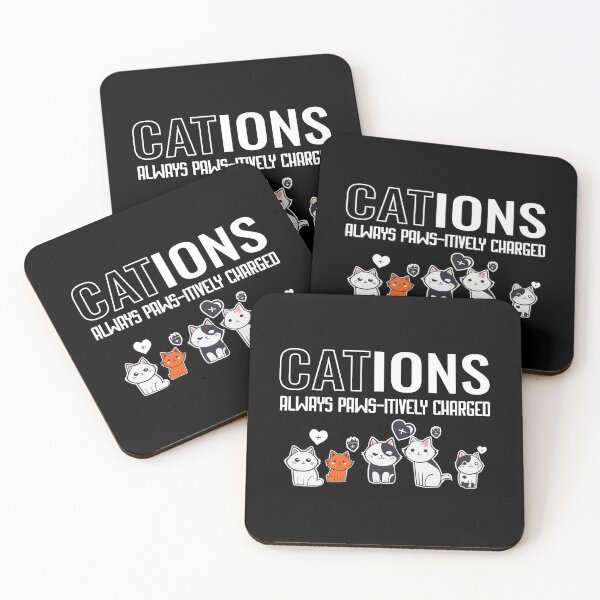 Item preview, biology humor | science funny cat | positive charge | geeky | Cation designed and sold by themichetti.