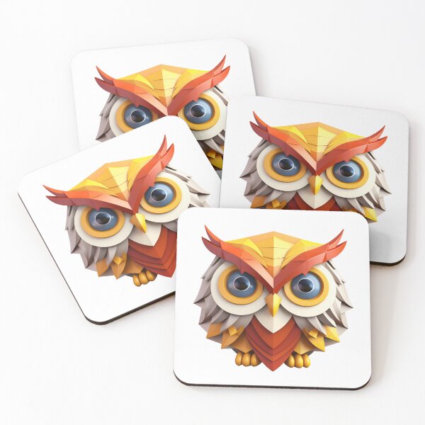 Item preview, 3D Cartoon Owl, Logo, Sticker, Wall arts, Art Prints and More designed and sold by Kevin Lou.