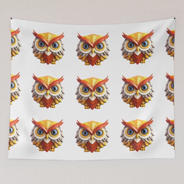Item preview, 3D Cartoon Owl, Logo, Sticker, Wall arts, Art Prints and More designed and sold by Kevin Lou.