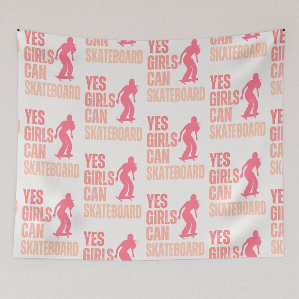 Item preview, Yes,Girls can skateboard ,girl power designed and sold by erozzz.