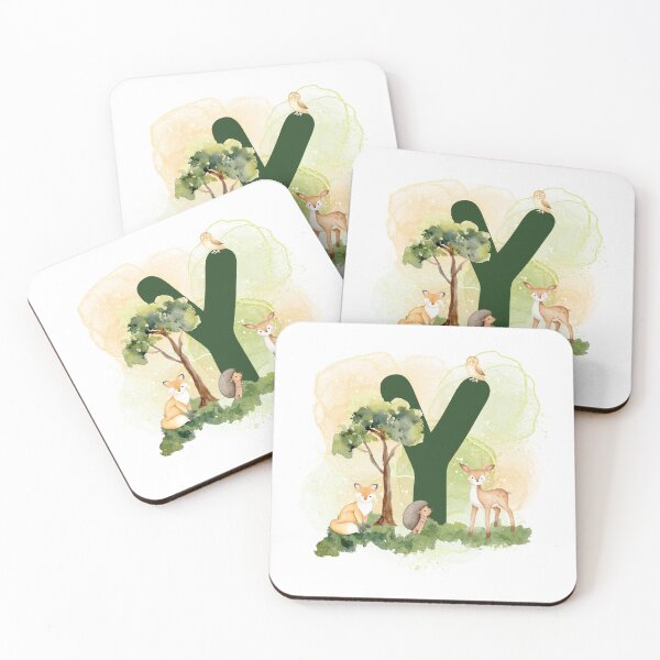 Item preview, Woodland animal series Letter Y designed and sold by Tiffany Glassco.