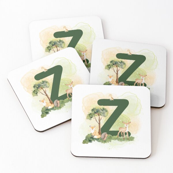 Item preview, Woodland animal series Letter Z designed and sold by Tiffany Glassco.