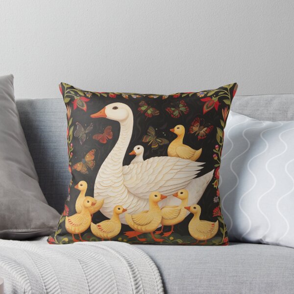 Item preview, Mother goose with little geese folk art 2 designed and sold by Folksy Living.