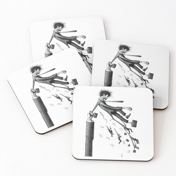 Item preview, sad job worker:Corporate Ascent: The Gravity of Ambition designed and sold by toobel.