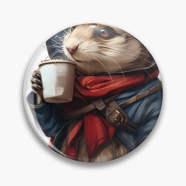 Item preview, Adventurous Weasel with French Roast designed and sold by dungeonwarriors.