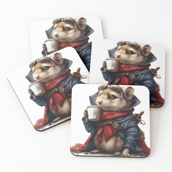 Item preview, Adventurous Weasel with French Roast designed and sold by dungeonwarriors.