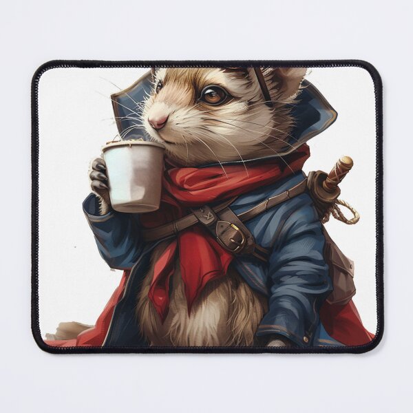 Item preview, Adventurous Weasel with French Roast designed and sold by dungeonwarriors.