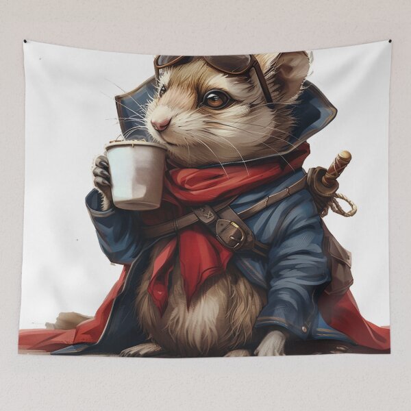 Item preview, Adventurous Weasel with French Roast designed and sold by dungeonwarriors.