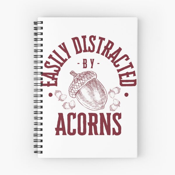 Item preview, Easily distracted by acorns designed and sold by Tiffany Glassco.