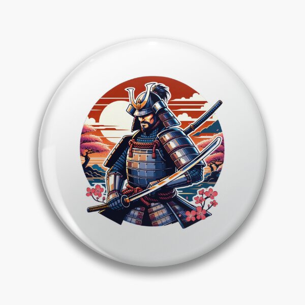 Item preview, Guardian of Tradition: The Samurais Resolve within Nature's Embrace designed and sold by jgvisualarts.