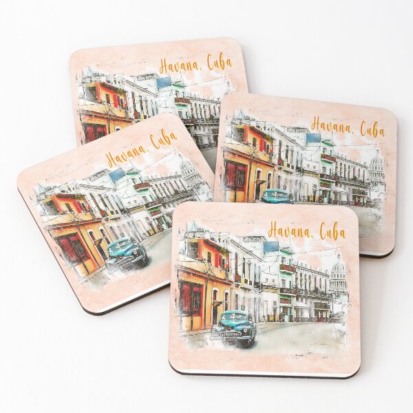 Item preview, Havana, Cuba Hustle: A Vibrant Cityscape designed and sold by MysticOzzy.