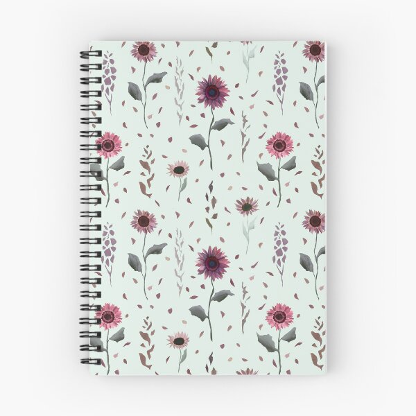 Item preview, Sunflowers, green pink floral romantic pastel print. designed and sold by UVI-CA.