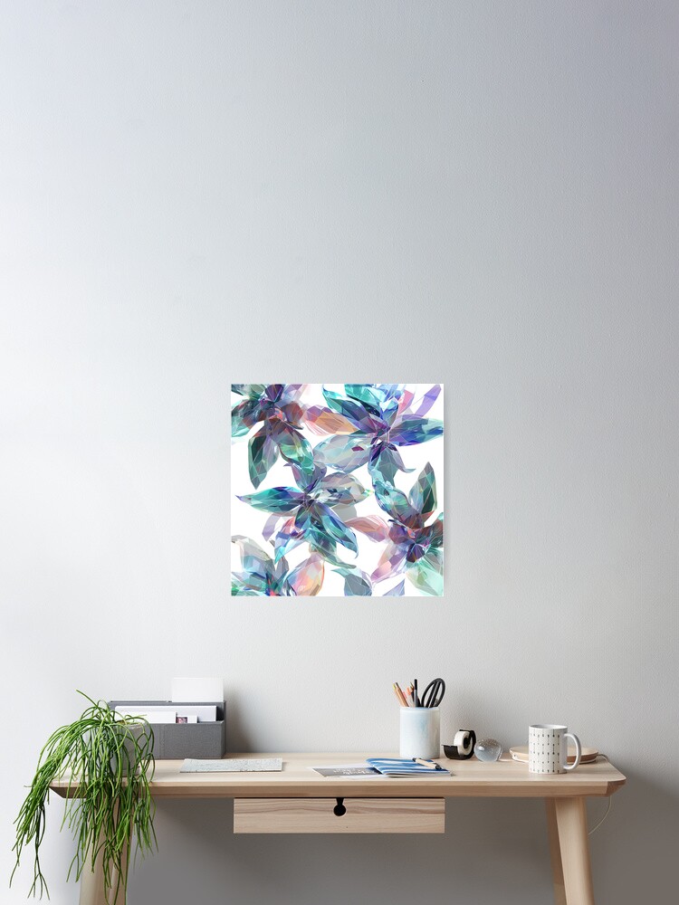 Thumbnail 2 of 3, Poster, Colorful flower designed and sold by nomiraclehere.
