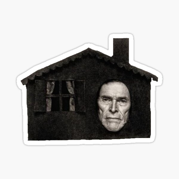 Item preview, Willem Dafoe in a house sticker  designed and sold by pitifulcowboy.