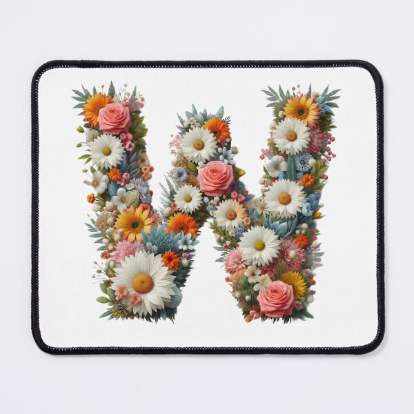 Item preview, Letter “W” containing flowers designed and sold by yeekazar.