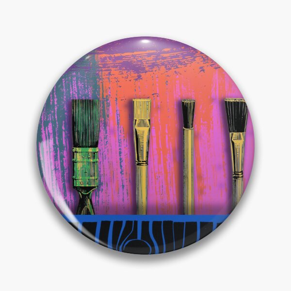 Item preview, Old Brushes - Violet Splash designed and sold by STUART HICKING.