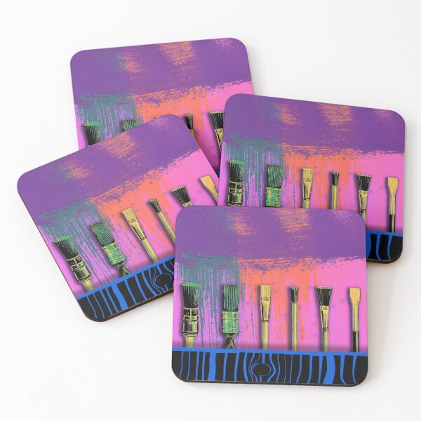 Item preview, Old Brushes - Violet Splash designed and sold by STUART HICKING.