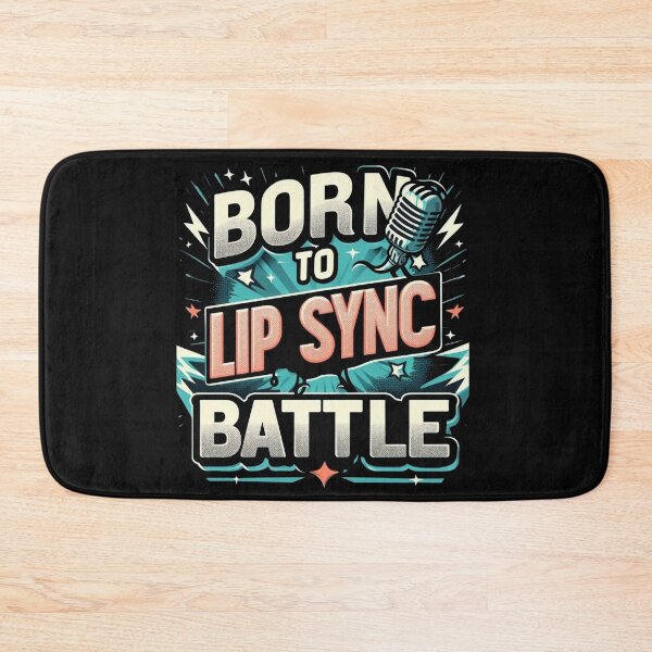 Item preview, Born to lip sync battle in the style of comic book lettering designed and sold by Pawel Oska.