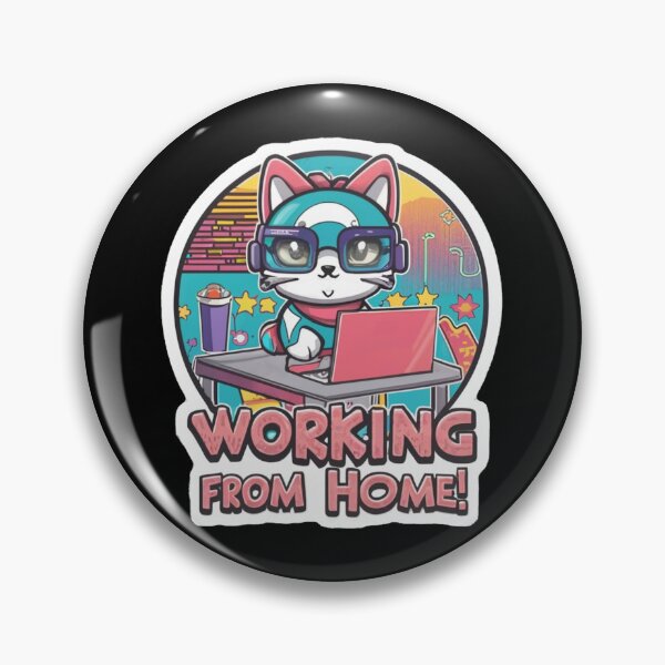 Item preview, Kittty Working from Home designed and sold by Corpsecutter.