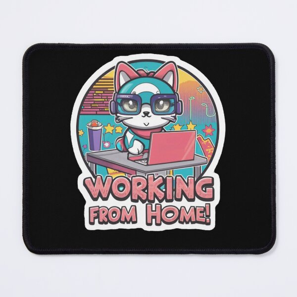 Item preview, Kittty Working from Home designed and sold by Corpsecutter.