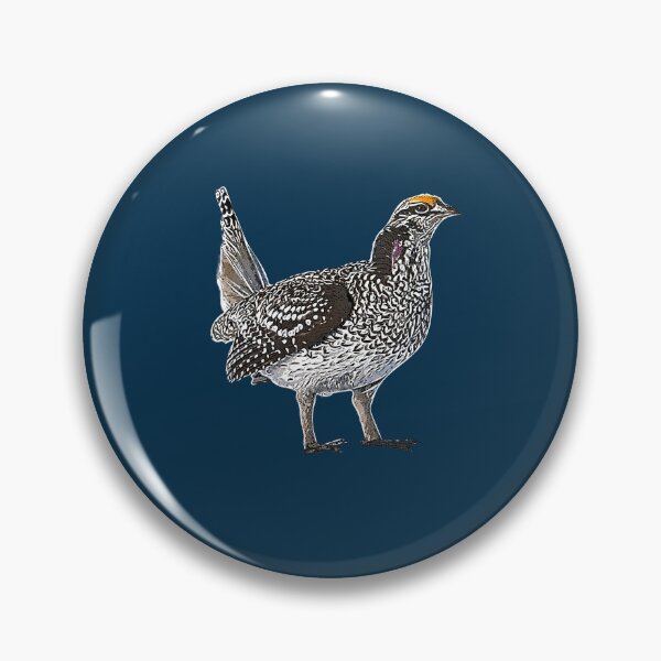 Item preview, Sharp Tailed Grouse White Alternate Design  designed and sold by designsasstultd.