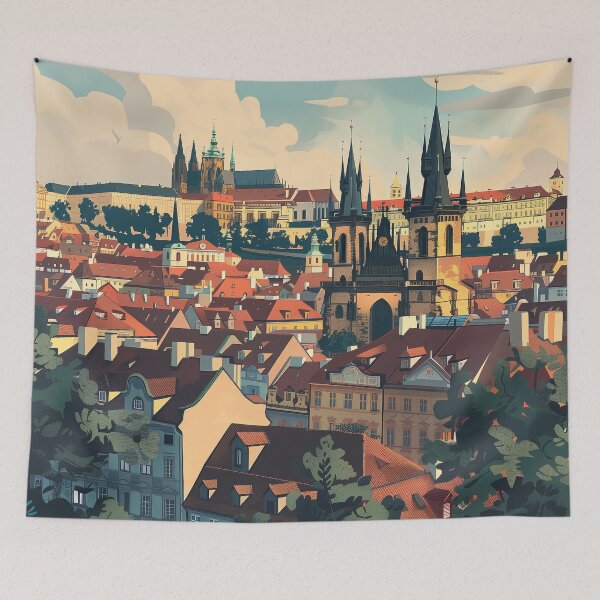 Item preview, Czechia Digital Illustration designed and sold by ComicsFactory.
