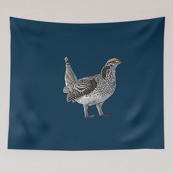 Item preview, Sharp Tailed Grouse White Alternate Design  designed and sold by designsasstultd.