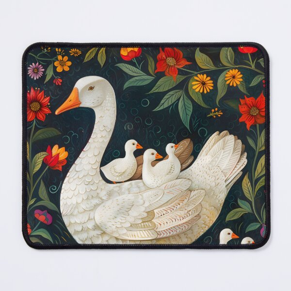 Item preview, Mother goose with little geese folk art 3 designed and sold by Folksy Living.