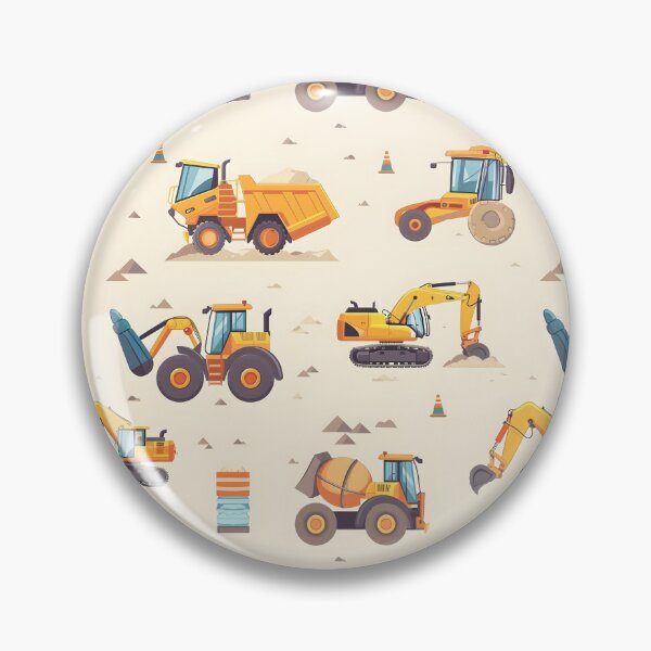 Item preview, construction vehicle seamless digital paper designed and sold by kizenya.
